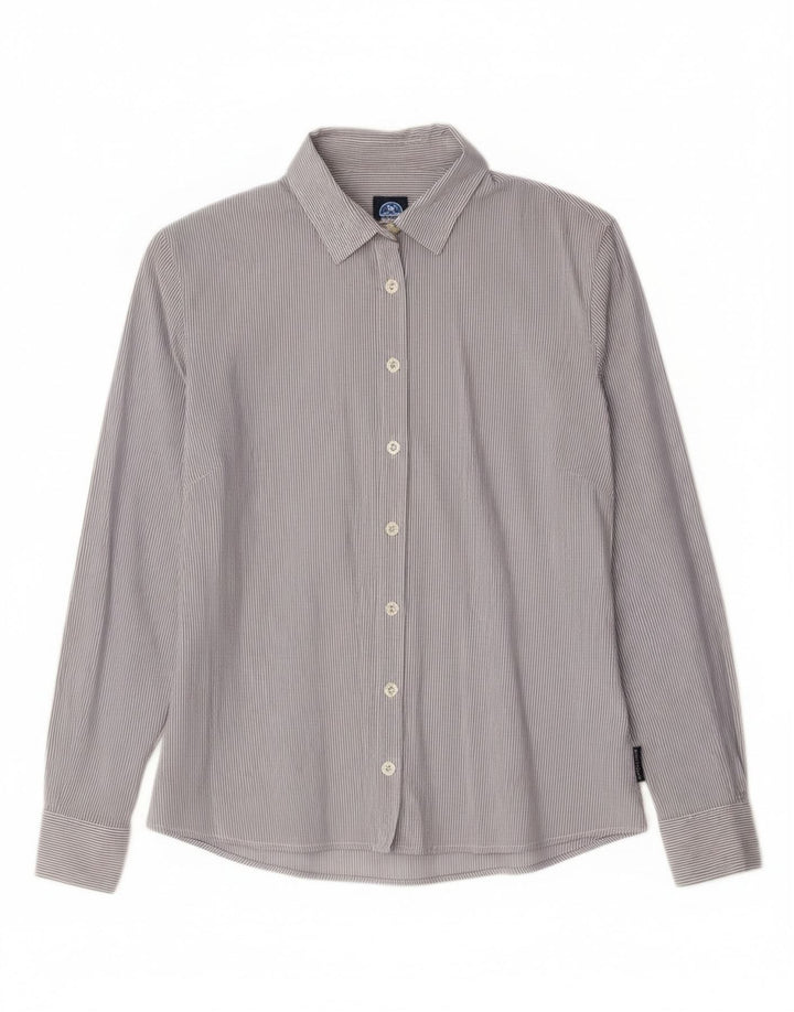 Camicia da donna North Sails UK 10 piccolo cotone gessato blu