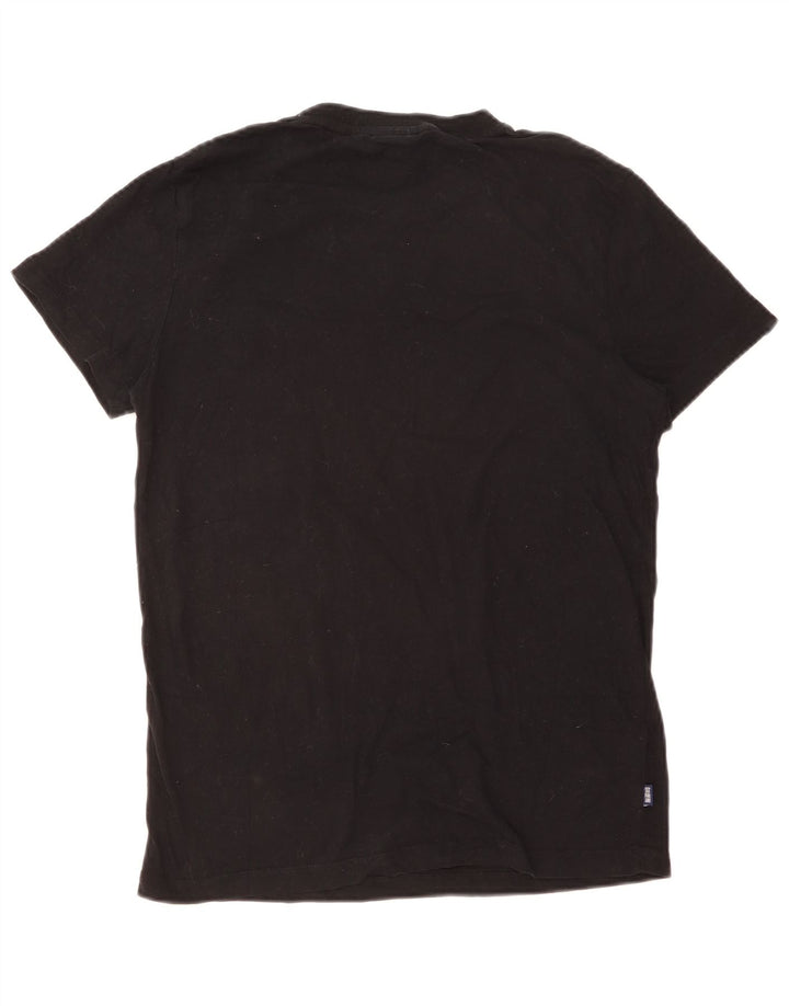 T-shirt da uomo SUPERDRY Top in cotone nero medio