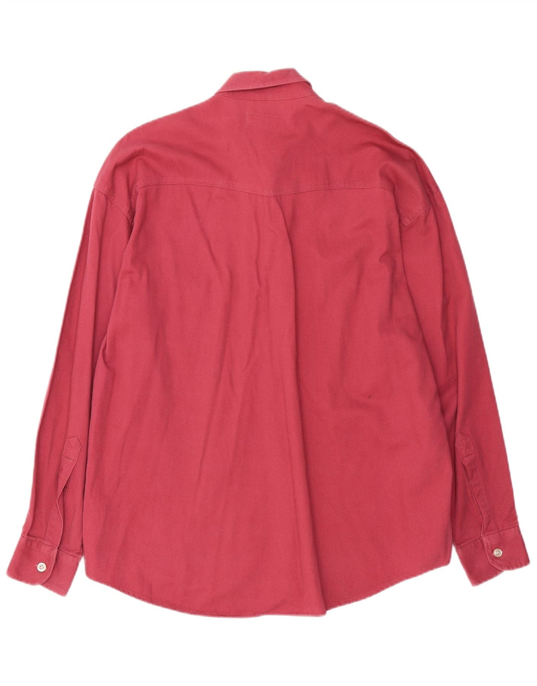 Camicia vintage da uomo grande in cotone bordeaux