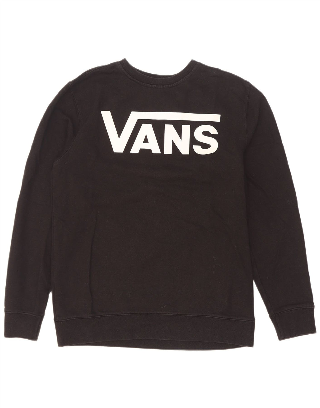 Felpa grafica da uomo Vans, maglione, cotone nero medio