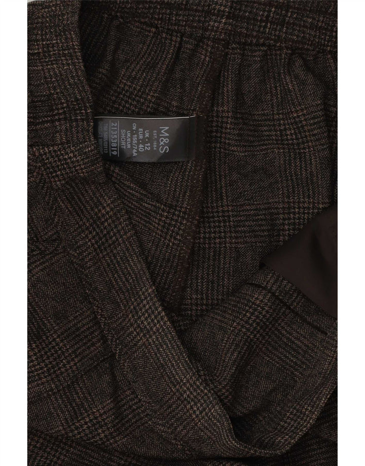 Pantaloni casual da donna Marks & Spencer UK 12 medi W30 L27 Marrone