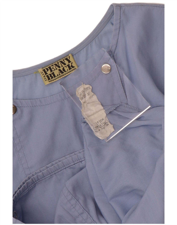 Giubbotto bomber doppiopetto da donna Penny Black UK 8 piccolo cotone blu