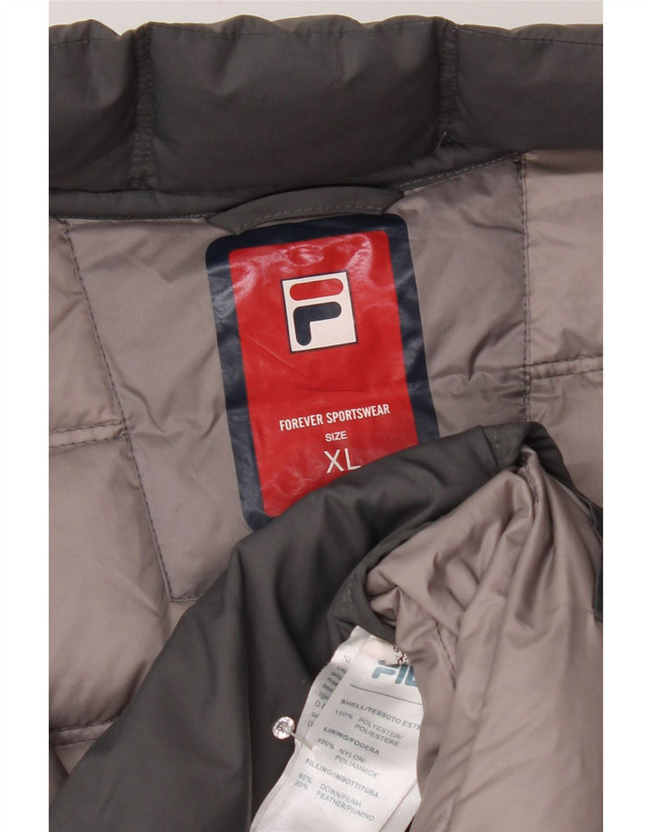 Giacca imbottita da uomo Fila UK 42 XL poliestere grigio