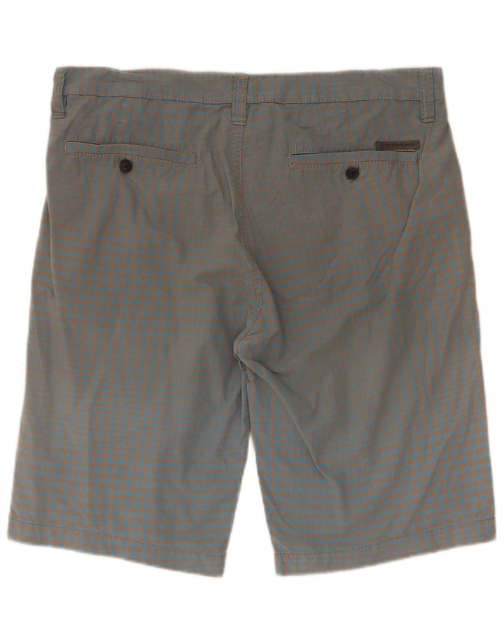 Pantaloncini cargo da uomo Calvin Klein W33 Large Blue Gingham