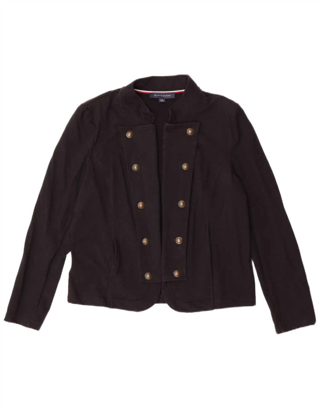 Top cardigan da donna Tommy Hilfiger UK 16 grande cotone nero