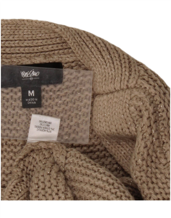 MOSSIMO Maglione oversize da donna con scollo a barca UK 14 Beige medio