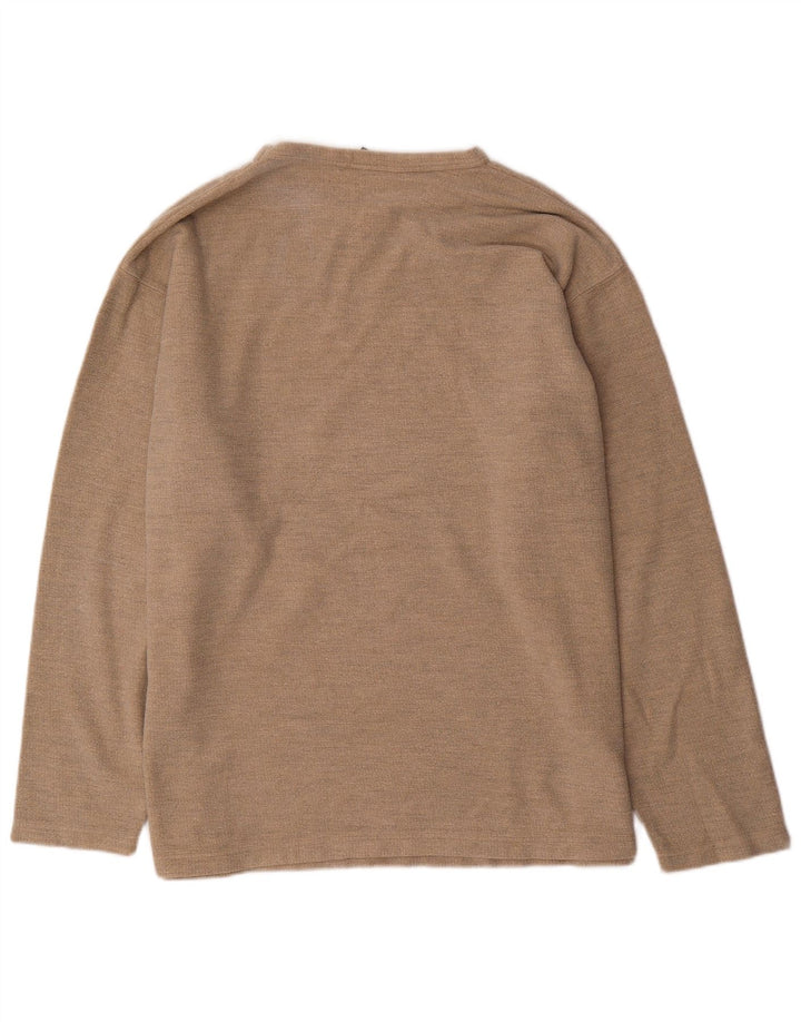 Top da uomo O'Neill a maniche lunghe in cotone beige grande