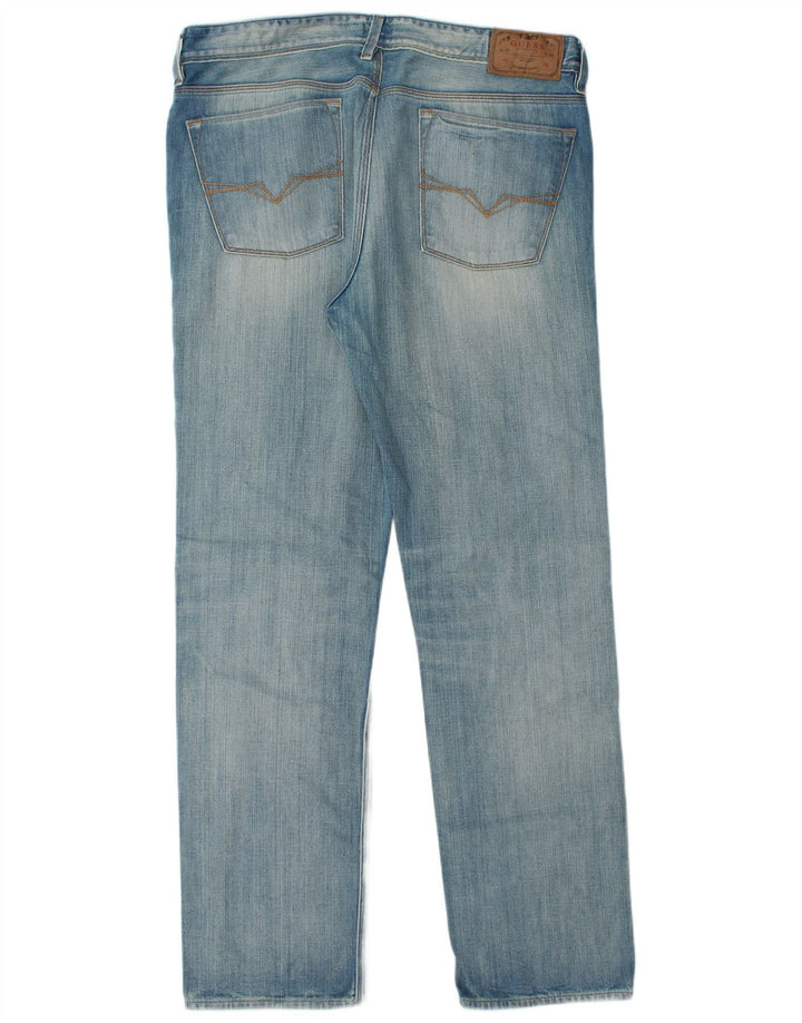 Jeans dritti da uomo Guess W36 L34 cotone blu