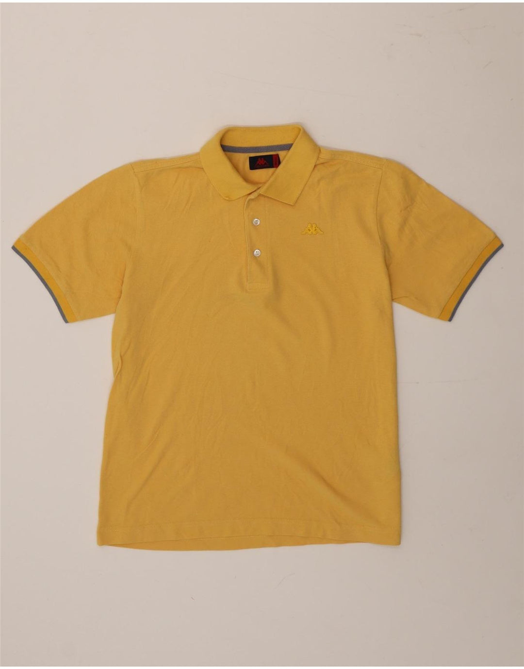 Polo Uomo Kappa Small Giallo In Cotone