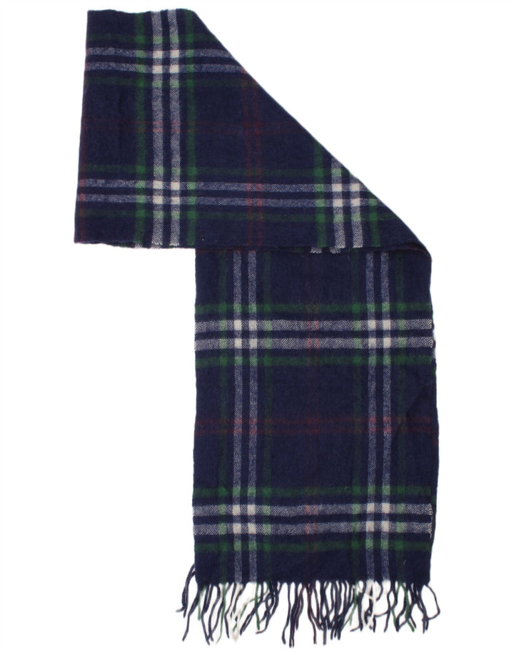Sciarpa rettangolare da uomo GUTTERIDGE Taglia unica in lana scozzese blu navy classica