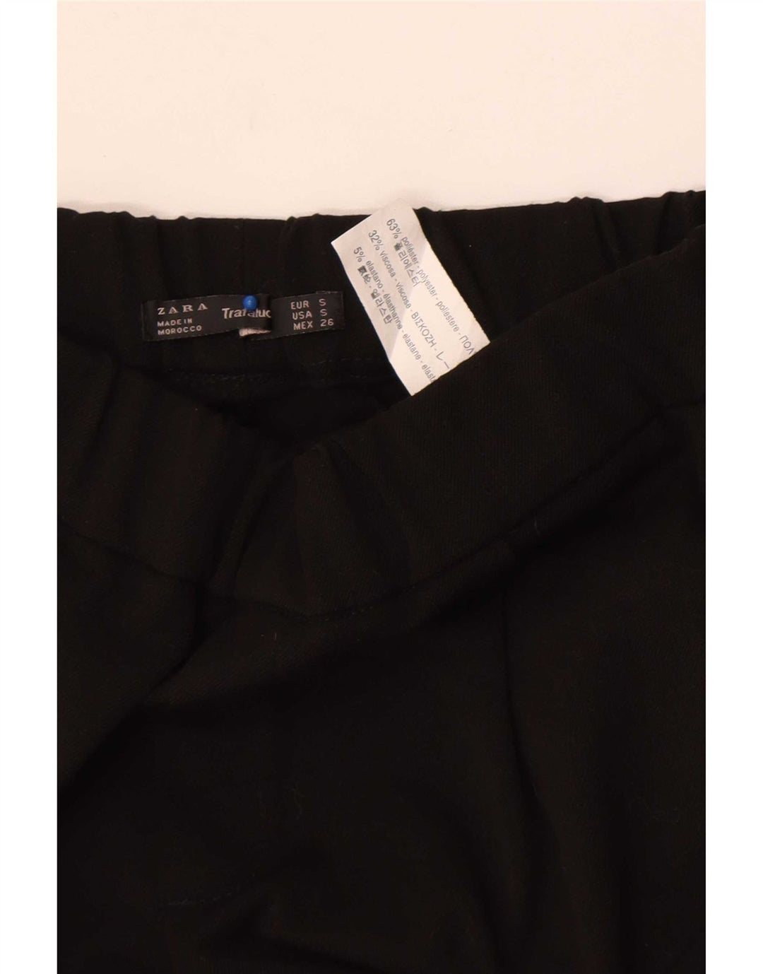 Pantaloni da tuta da donna Zara Small in poliestere color block nero