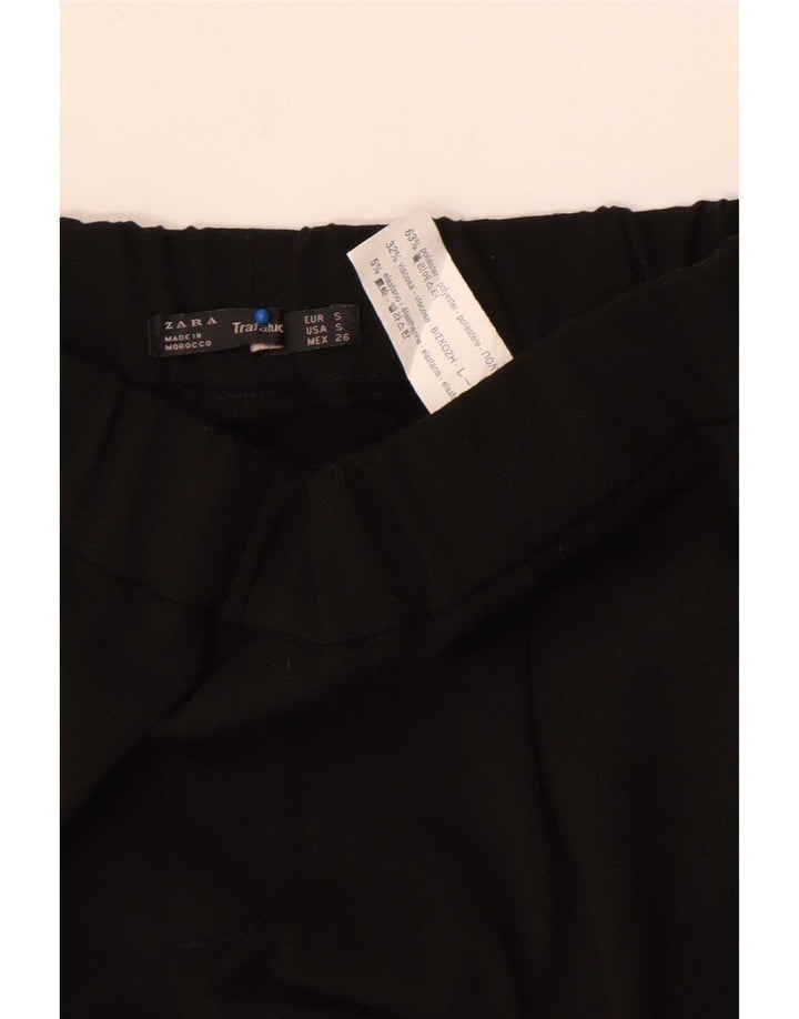 Pantaloni da tuta da donna Zara Small in poliestere color block nero