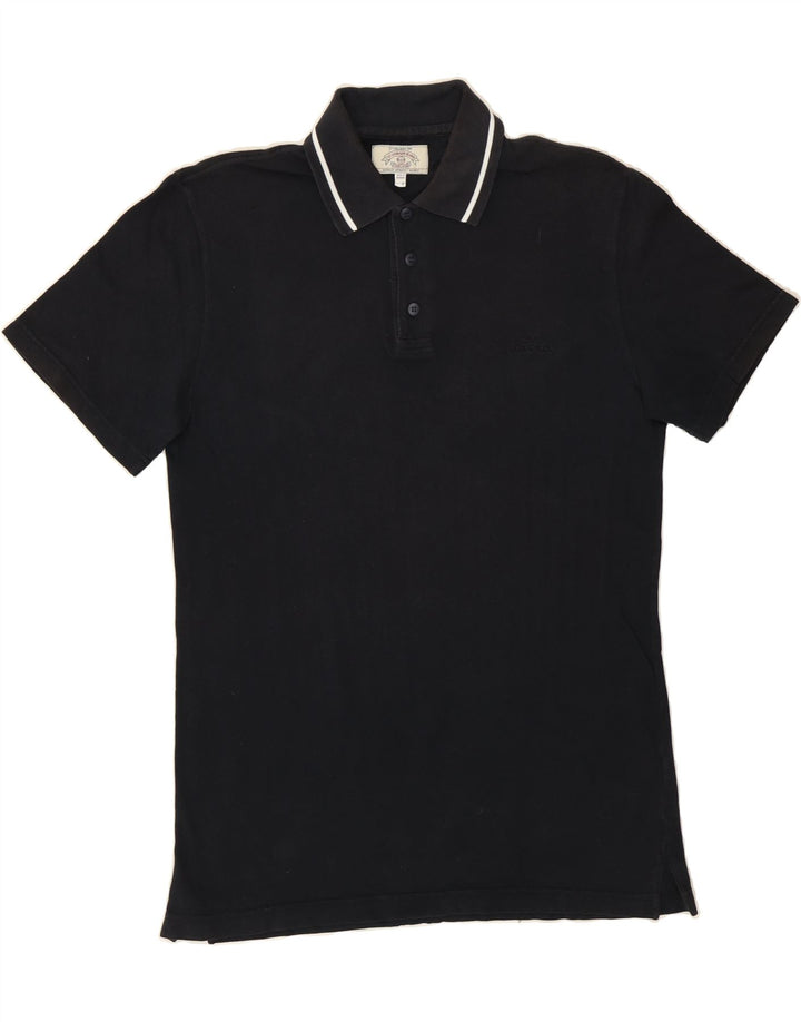ARMANI JEANS Mens Polo Shirt Small Black Cotton Vintage Armani Jeans and Second-Hand Armani Jeans from Messina Hembry 