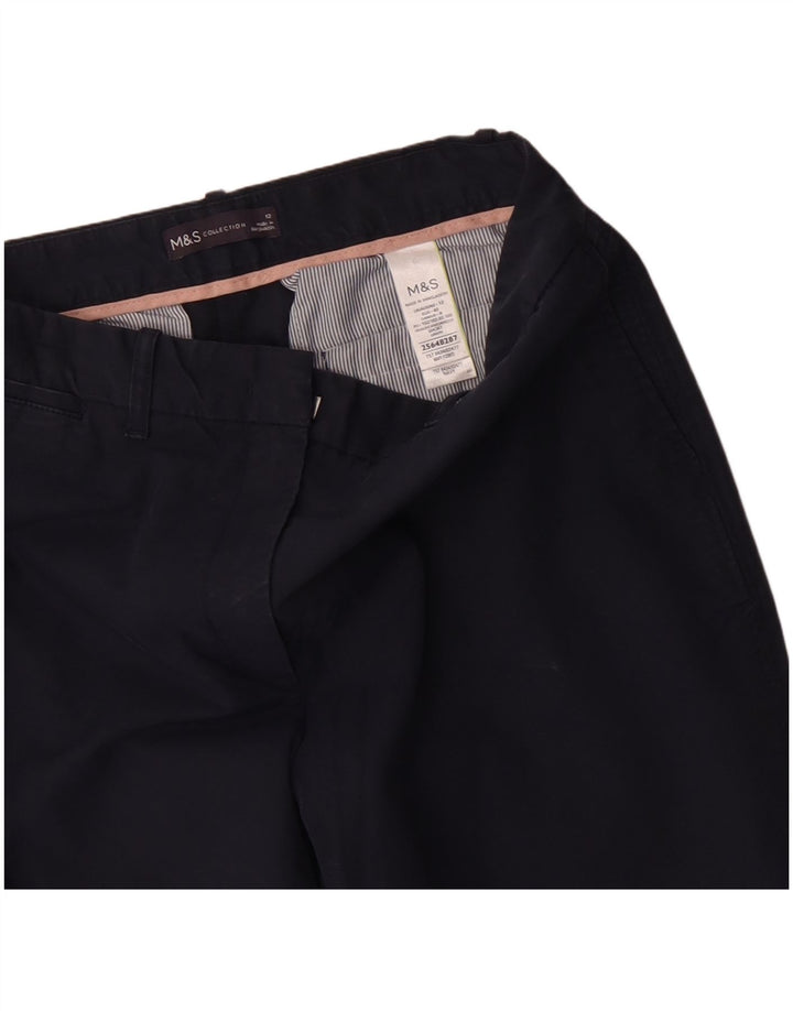 Pantaloni chino da donna Marks & Spencer UK 12 medi W30 L26 Blu navy