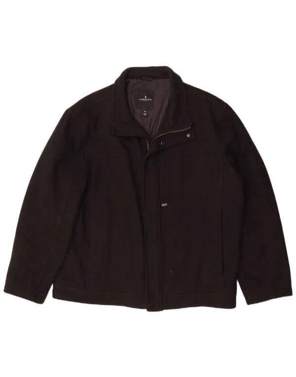 Giubbotto bomber da uomo London Fog UK 42 XL Lana nera