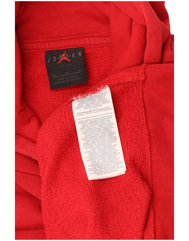 Felpa con cappuccio da uomo Jordan in cotone rosso medio