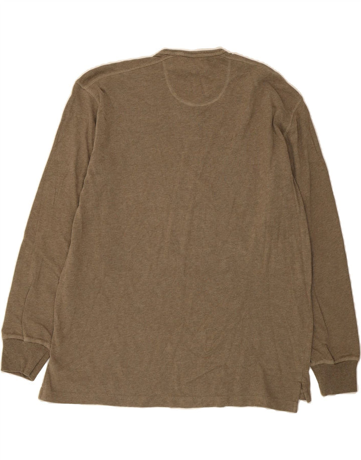IZOD Mens Top Long Sleeve XL Grey Cotton Vintage Izod and Second-Hand Izod from Messina Hembry 