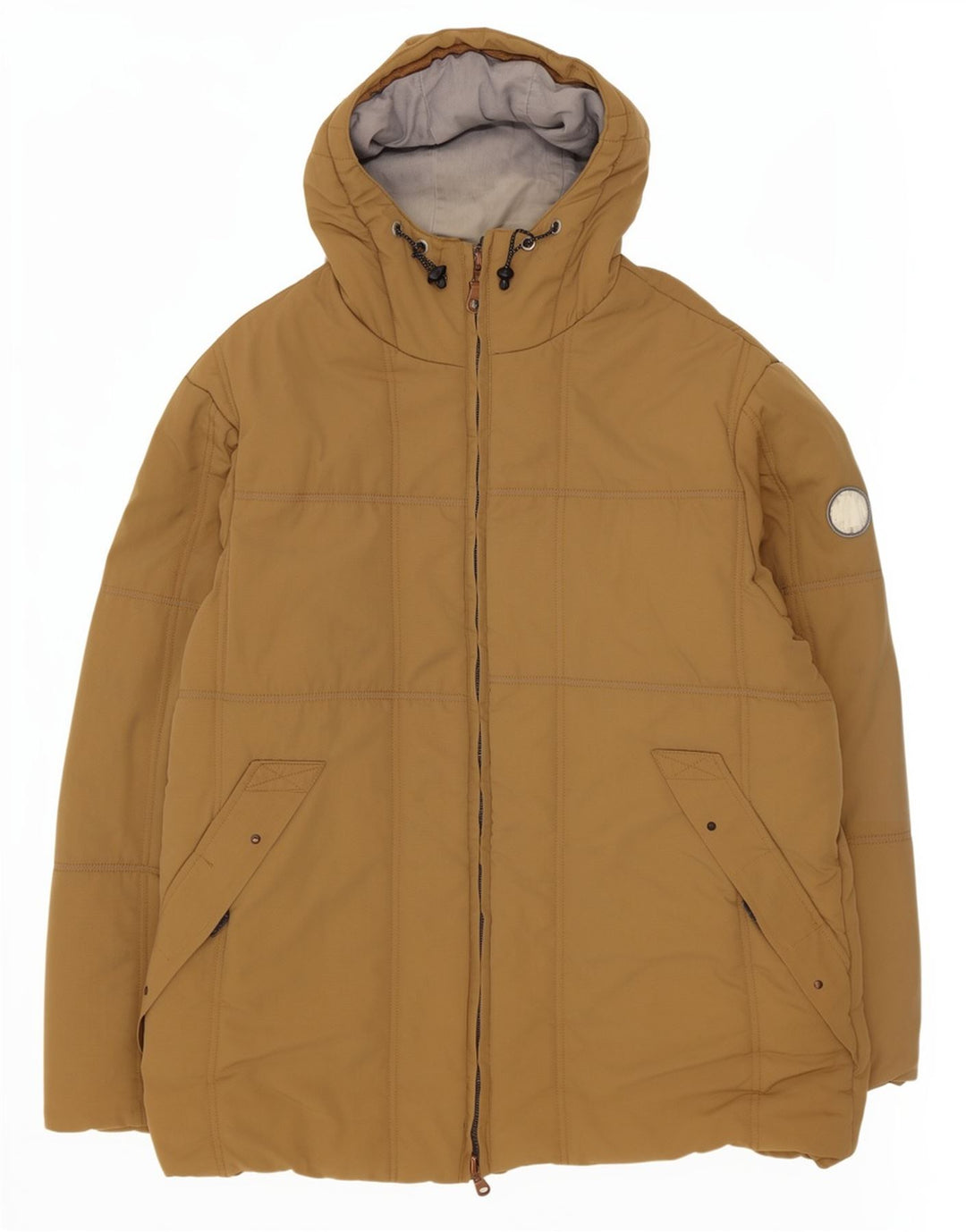 Giacca imbottita con cappuccio da uomo Murphy & Nye UK 42 XL Beige