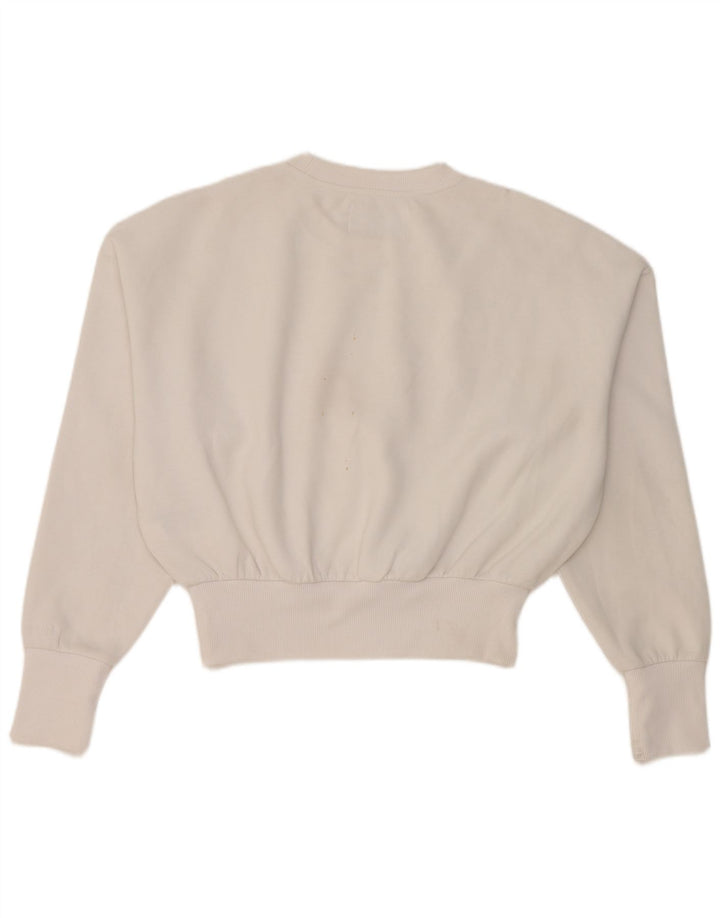 Felpa oversize da donna Calvin Klein Jeans Jumper UK 14 Medium White