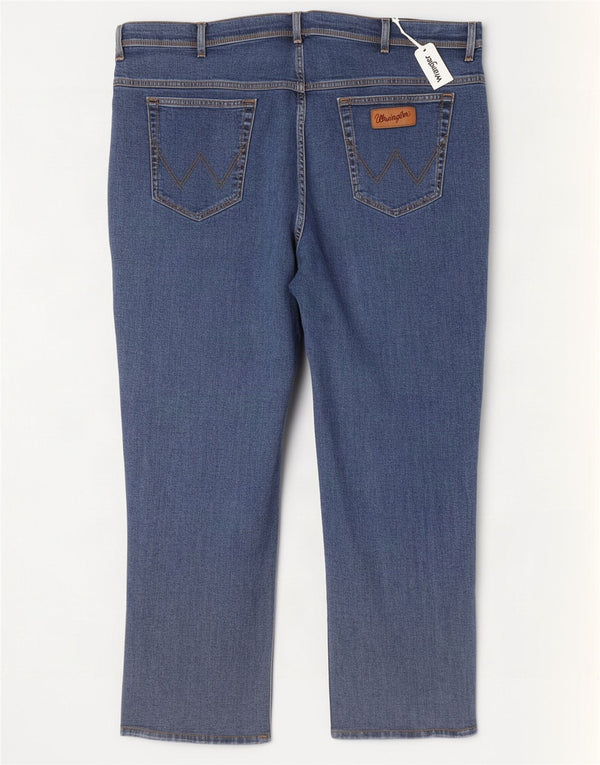 Jeans dritti da uomo Wrangler Texas W50 L32 cotone blu
