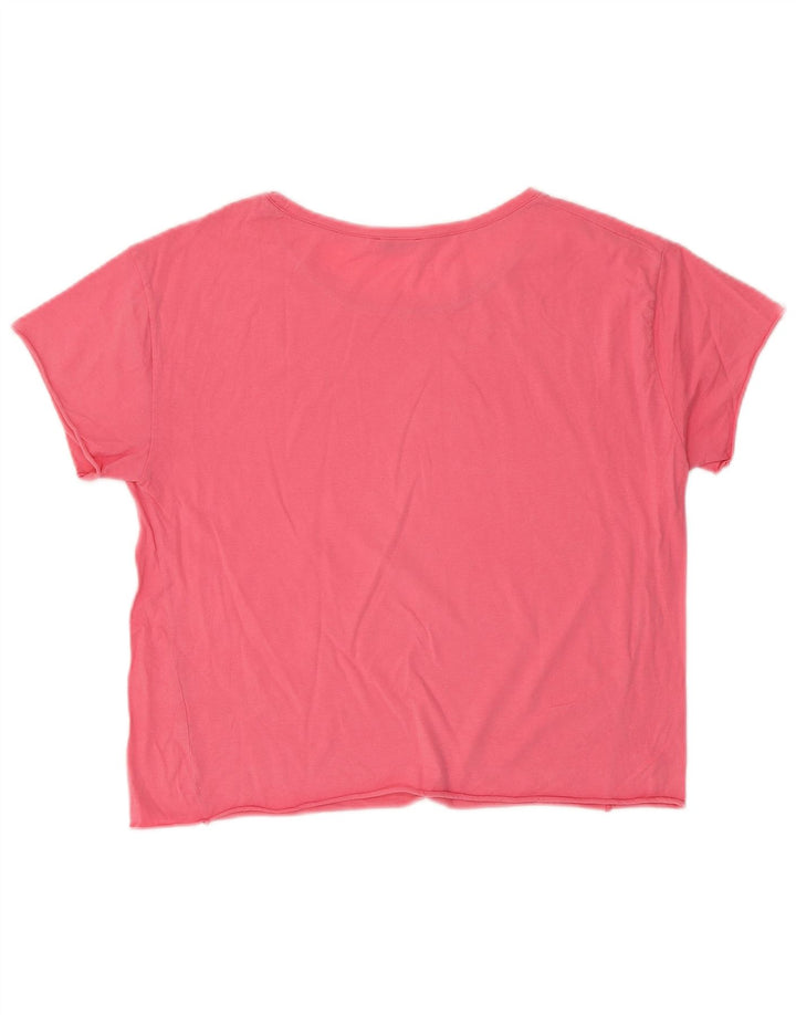T-shirt Zara Trafaluc da donna UK 14 rosa medio