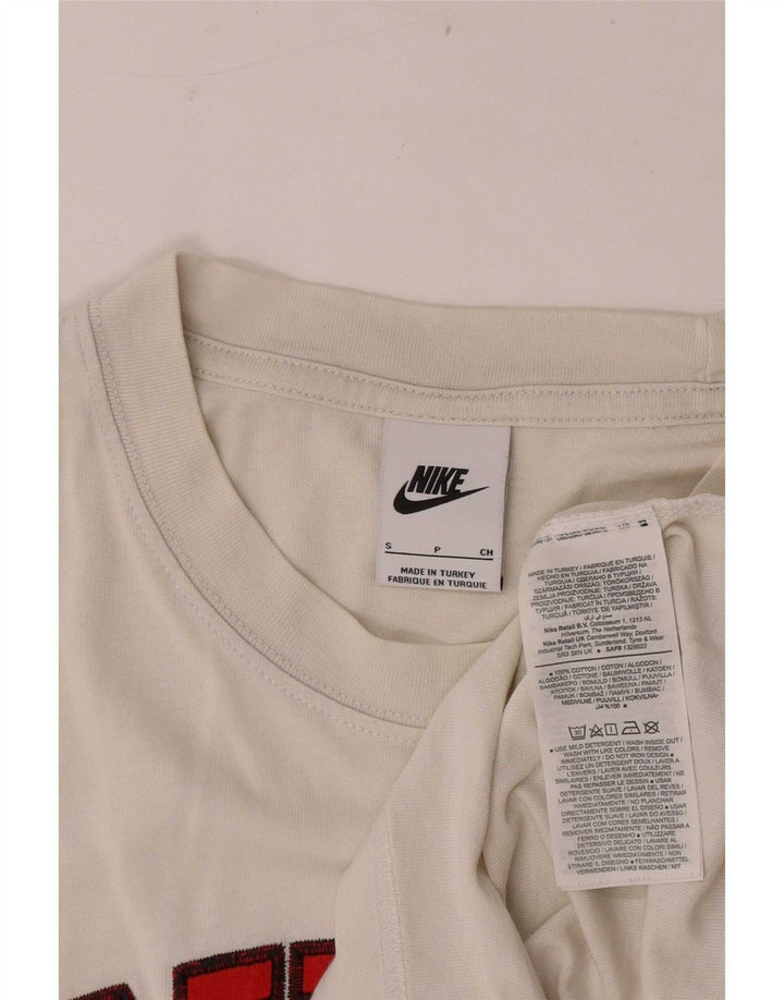 T-shirt grafica da uomo Nike Top in cotone a righe bianche piccole