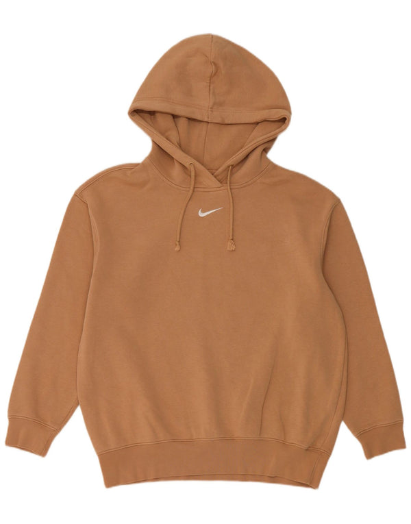 Felpa con cappuccio Nike da uomo, vestibilità rilassata, XS, cotone beige