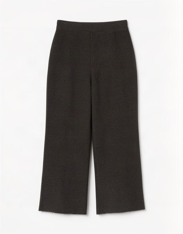 Pantaloni da tuta da donna in maglia a gamba larga Zara UK 8 piccoli poliestere grigio