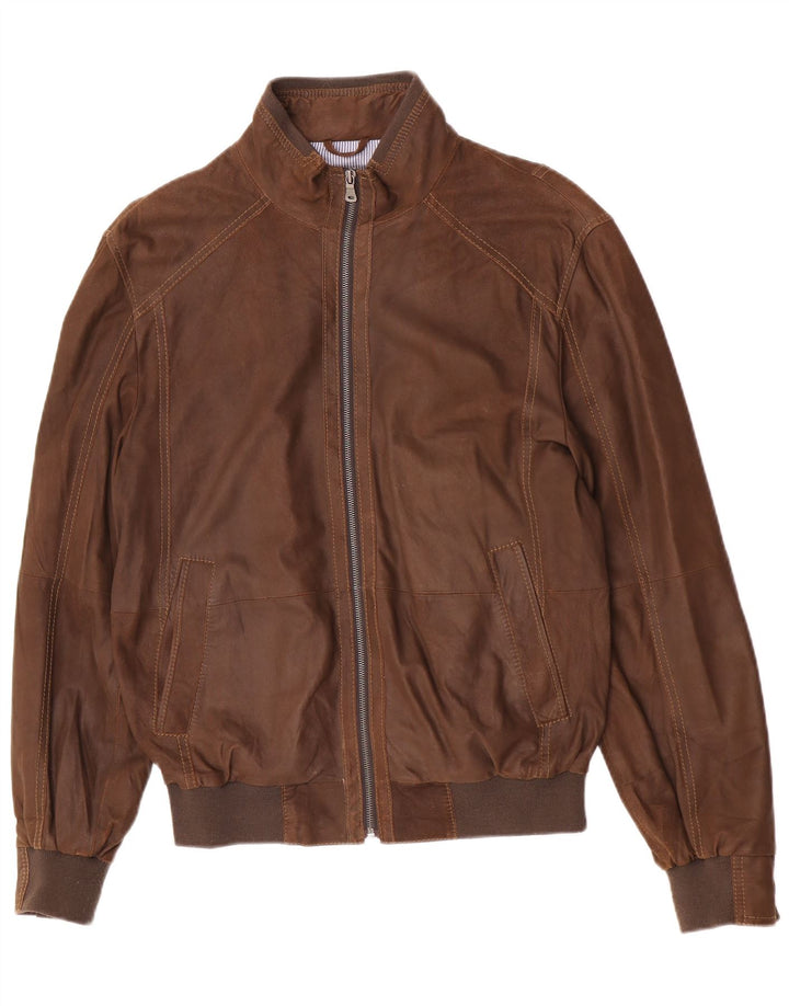 Giacca in pelle da uomo Milestone UK 38 Marrone medio