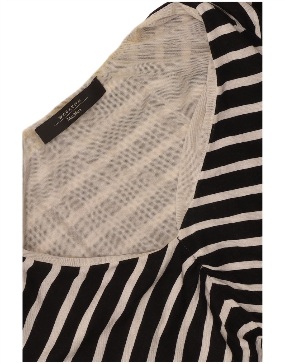 Camicetta da weekend da donna Max Mara Top UK 12 a righe nere medie