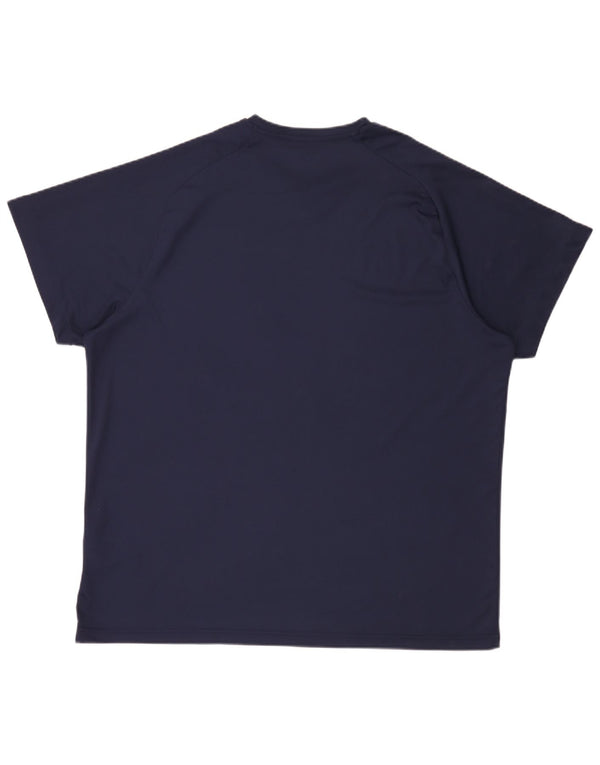 T-shirt da uomo Puma Top 3XL poliestere blu navy