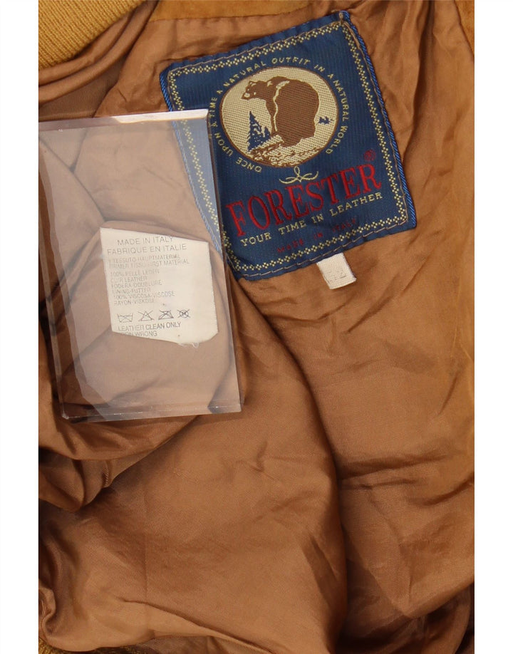FORESTER Giubbotto bomber in pelle scamosciata da uomo IT 52 XL Pelle marrone