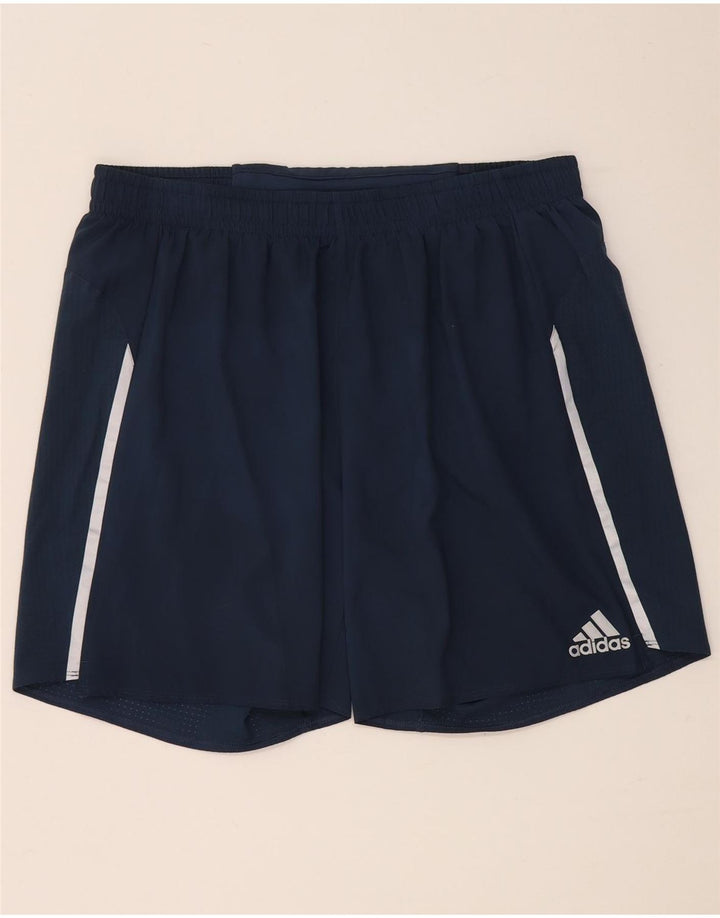 Pantaloncini sportivi Adidas Aeroready da uomo di grandi dimensioni in poliestere blu navy