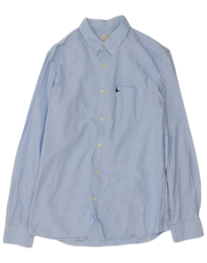 Camicia da uomo Jack Wills piccola in cotone blu