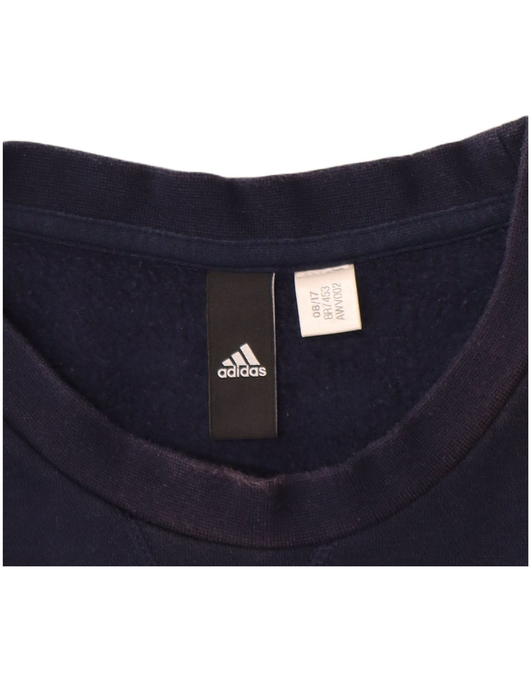 Felpa da uomo ADIDAS maglione grande blu navy