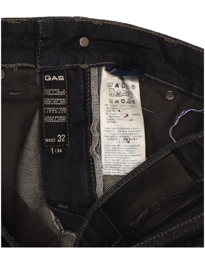 Jeans dritti da donna Gas W32 L34 cotone blu navy