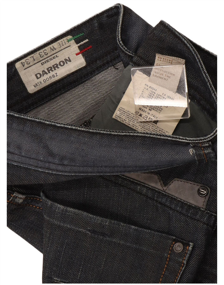 Jeans dritti da uomo Diesel Darron W33 L30 cotone grigio