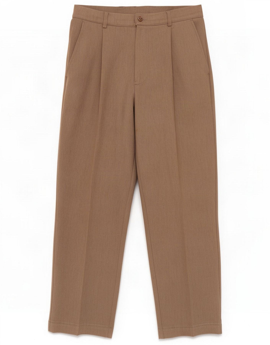 Pantaloni chino con pegging da uomo Farah W34 L28 poliestere marrone