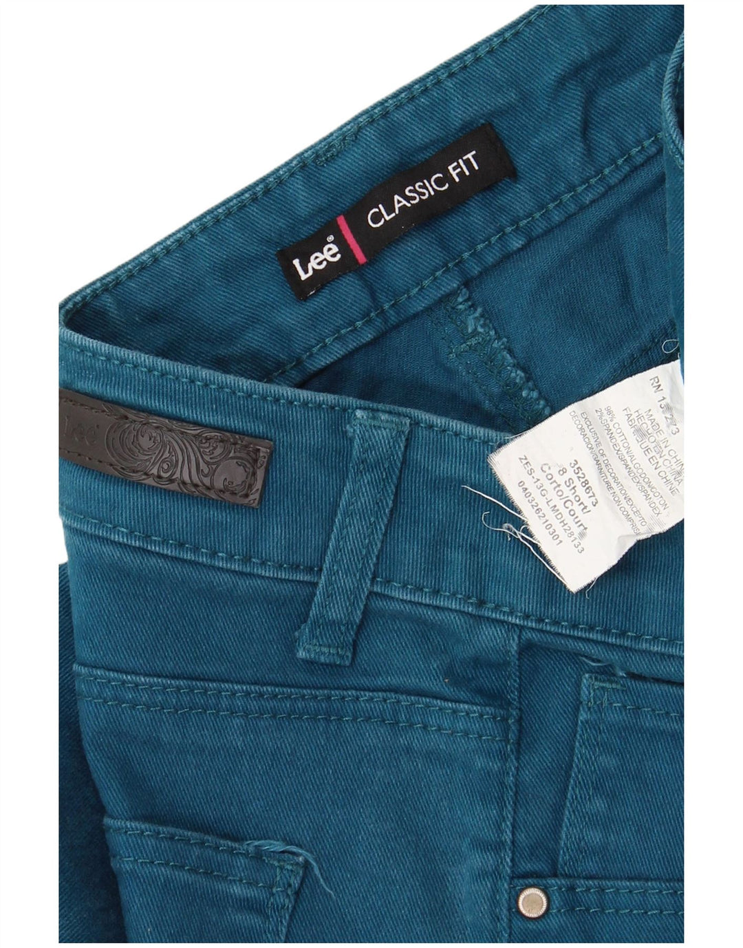 Jeans dritti Lee da donna vestibilità classica US 8 medio W30 L29 cotone blu