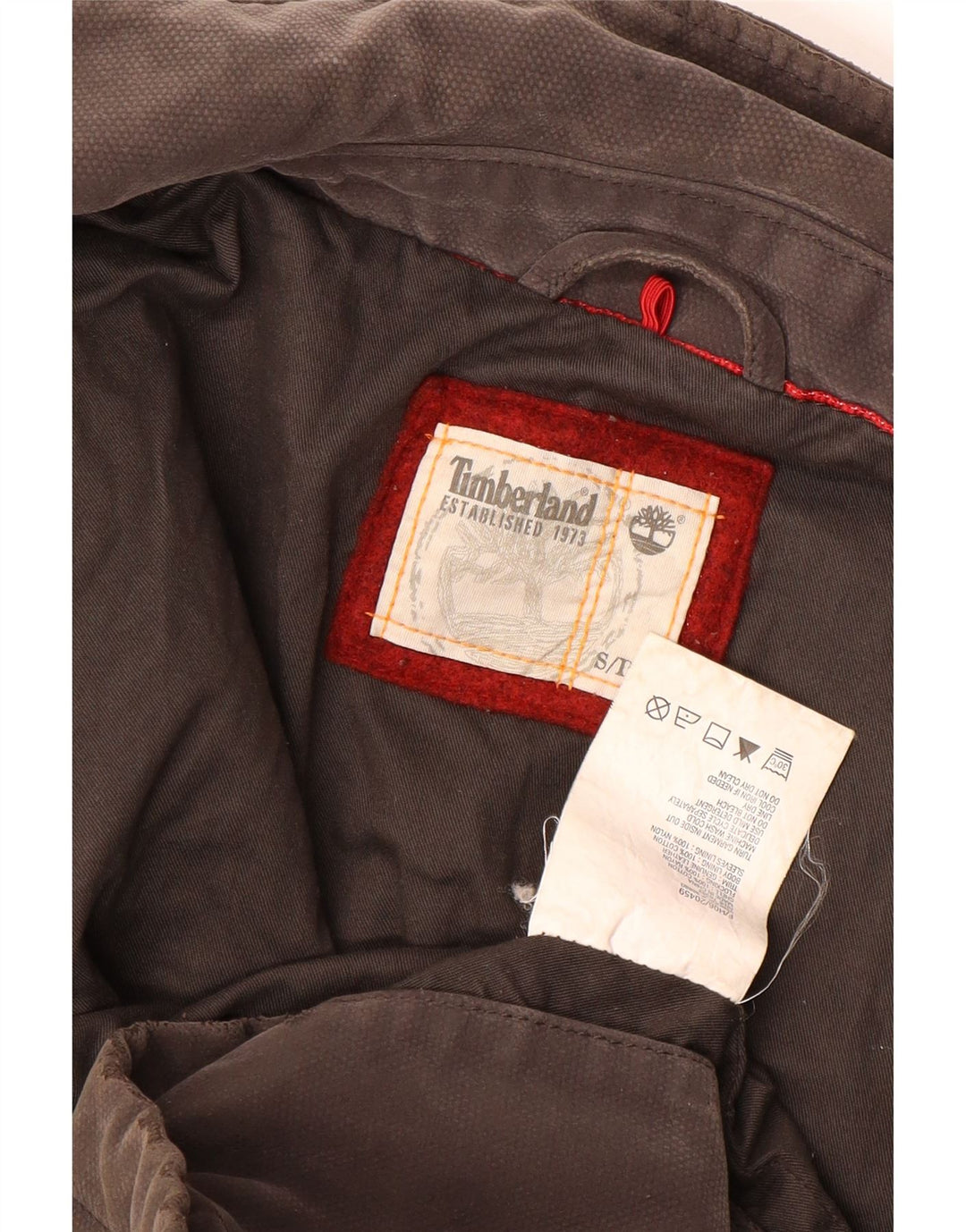 Giacca da uomo Timberland UK 36 piccola in cotone marrone