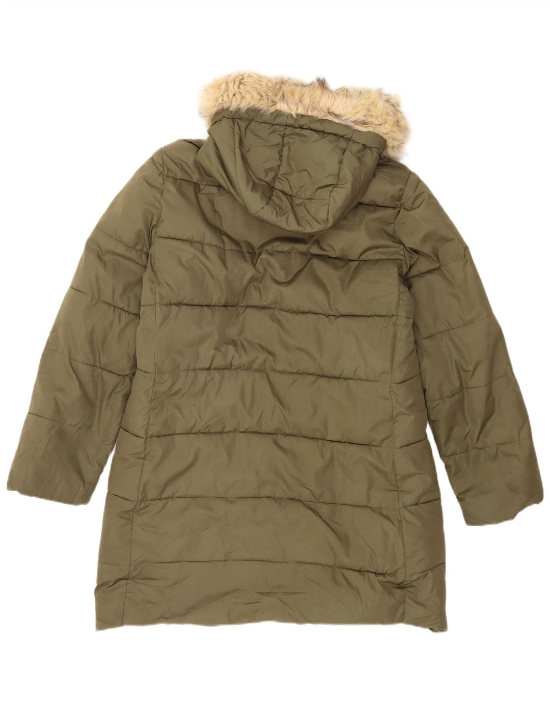 Cappotto imbottito con cappuccio da uomo Gap UK 40 grande poliestere kaki