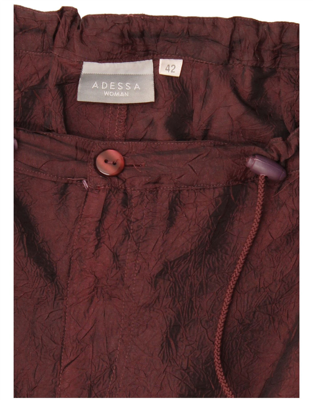 Gonna lunga da donna vintage EU 42 Large W32 Bordeaux Poliammide