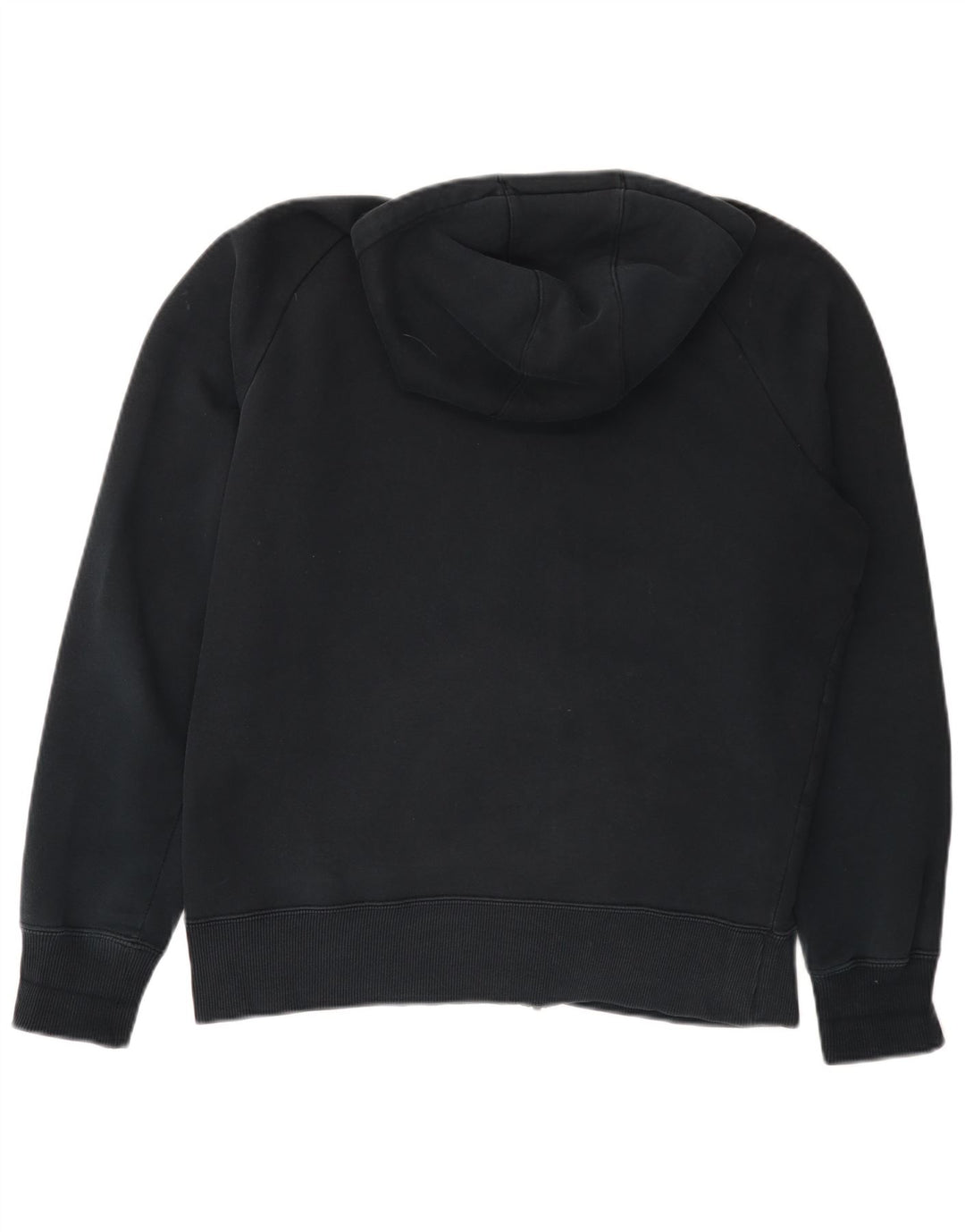 Felpa con cappuccio e zip grafica Nike da uomo in cotone nero medio