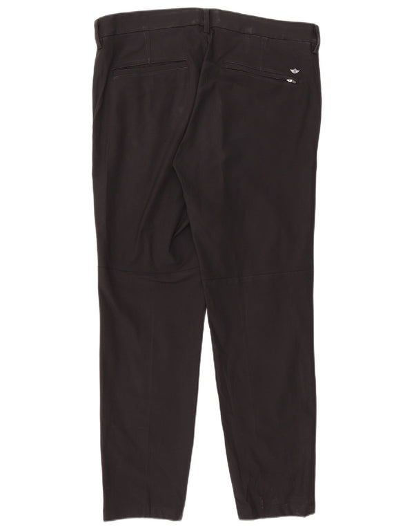 Pantaloni chino slim affusolati da uomo Dockers W36 L32 poliestere blu navy