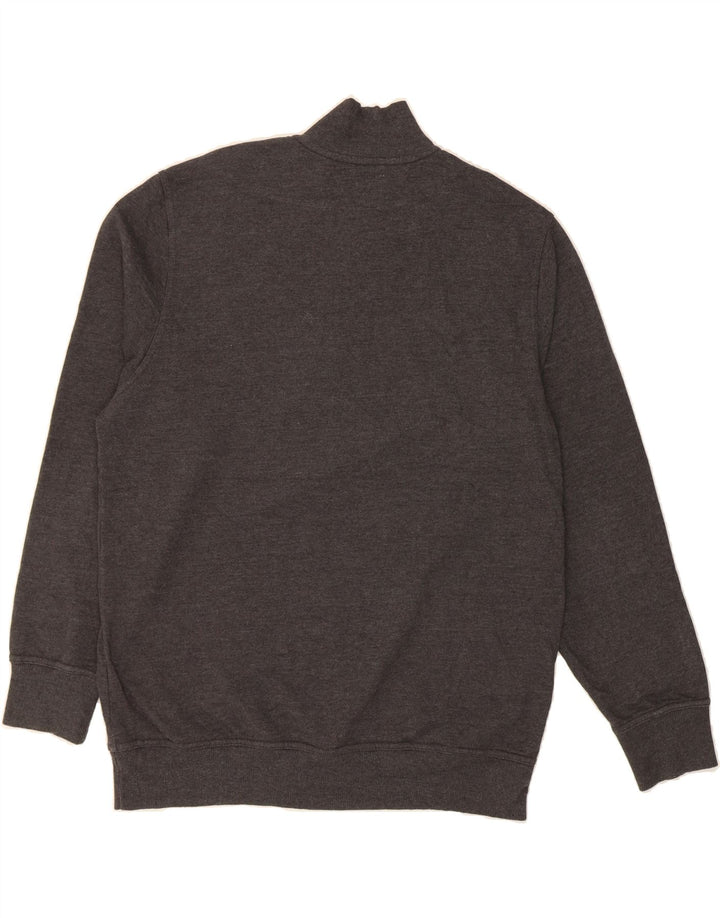 DOCKERS Mens Zip Neck Sweatshirt Jumper Large Grey Cotton Vintage Dockers and Second-Hand Dockers from Messina Hembry 