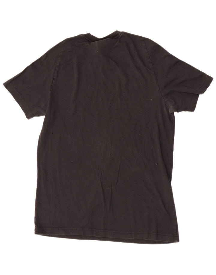 T-shirt Adidas da uomo Top media in cotone nero
