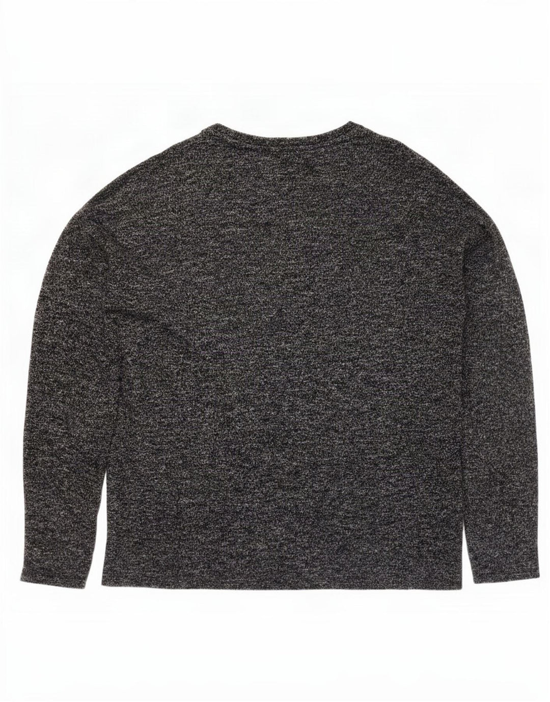 Top grafico da donna Zara manica lunga UK 12 Grigio medio floreale