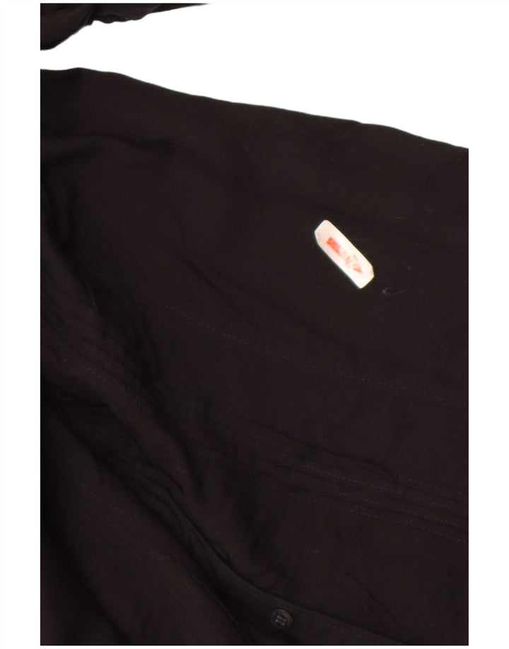 Guess Camicia Camicetta da Donna UK 14 Grande Nera