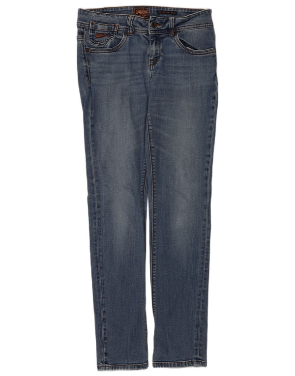 Jeans slim a sigaretta da donna Superdry W30 L32 Blu