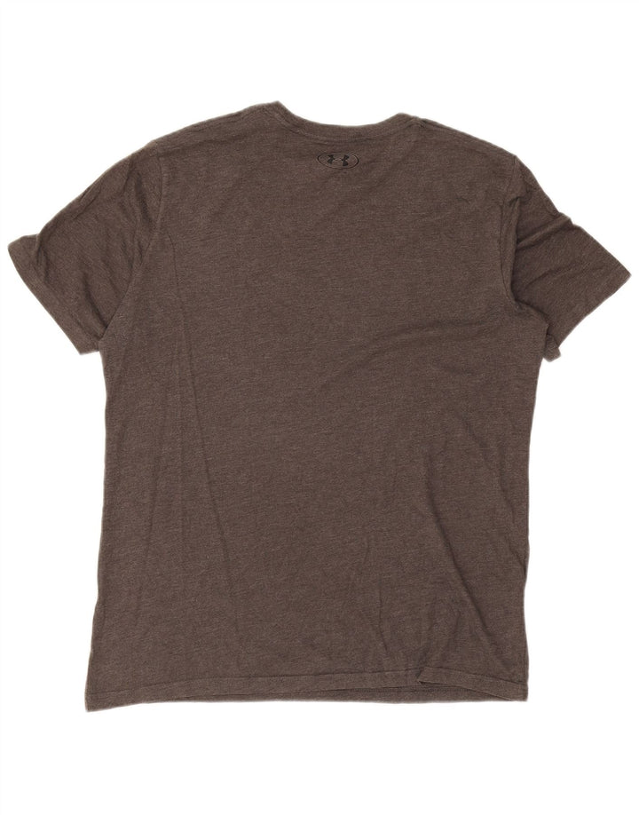 Maglietta grafica da uomo Under Armour Top grigio medio